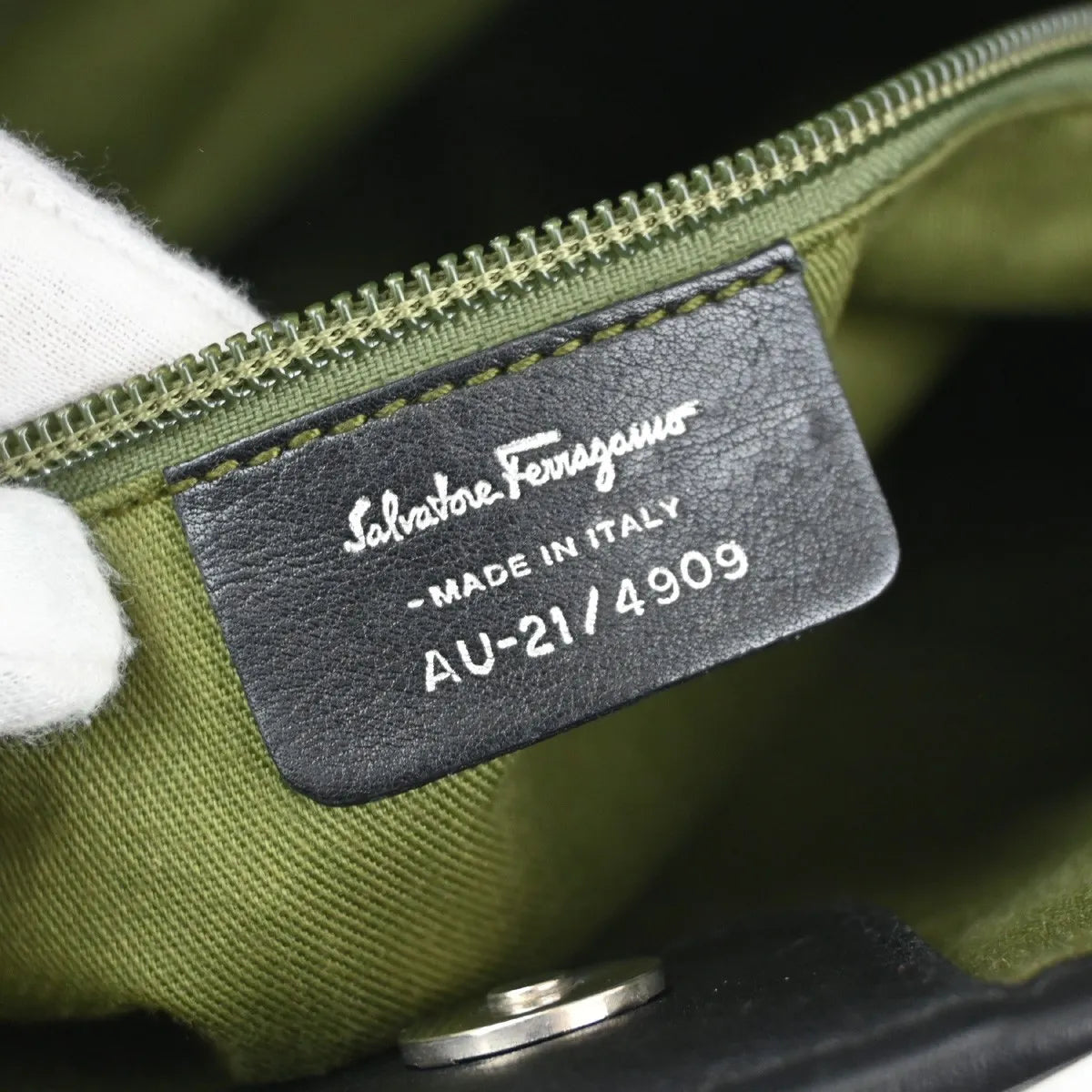 Salvatore Ferragamo Gancini Tote Gancini Canvas, Black, Canvas, Tote Bag