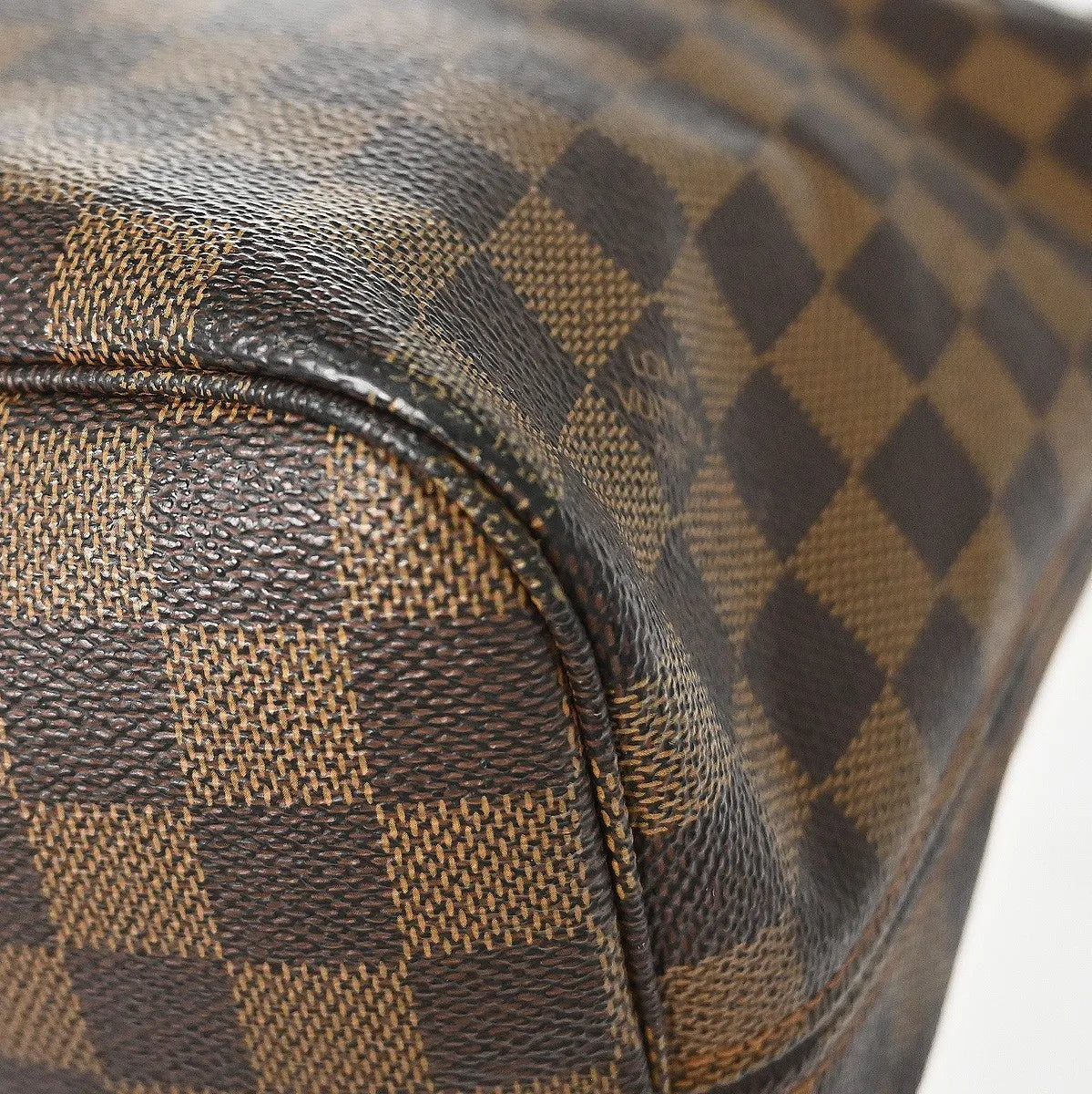 Louis Vuitton Neverfull Damier, Brown, Canvas, Tote Bag