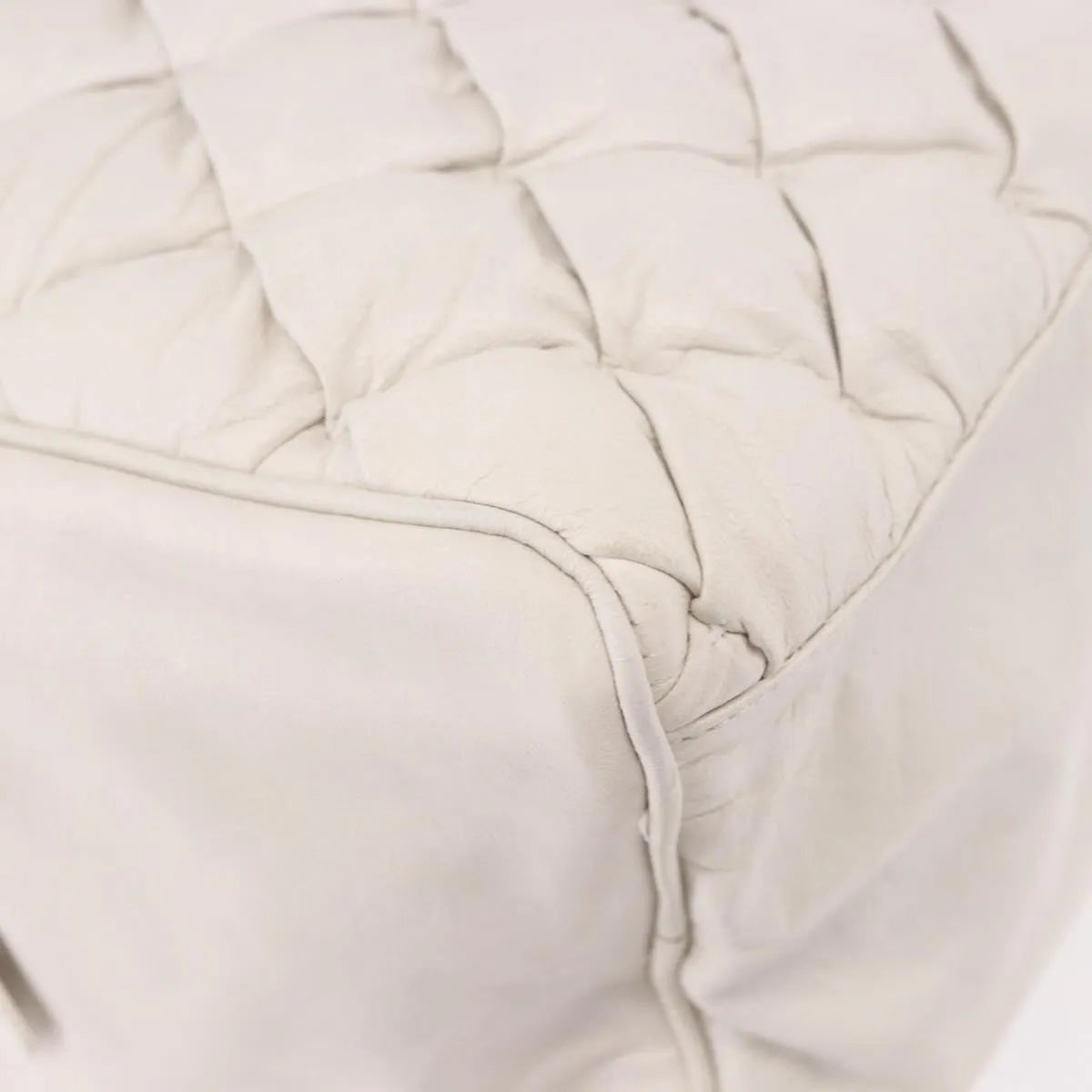 Balenciaga Matelasse Leather, White, Leather, Handbag