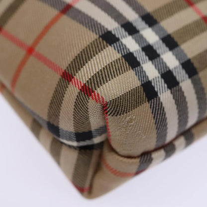 Burberry Nova check Pochette Canvas, Beige, Canvas, Clutch