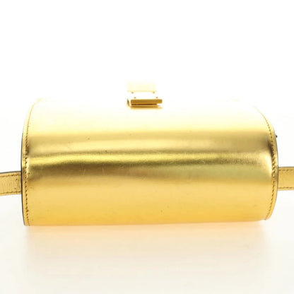 Celine Flap Shoulder Leather, Gold, Leather, Shoulder Bag