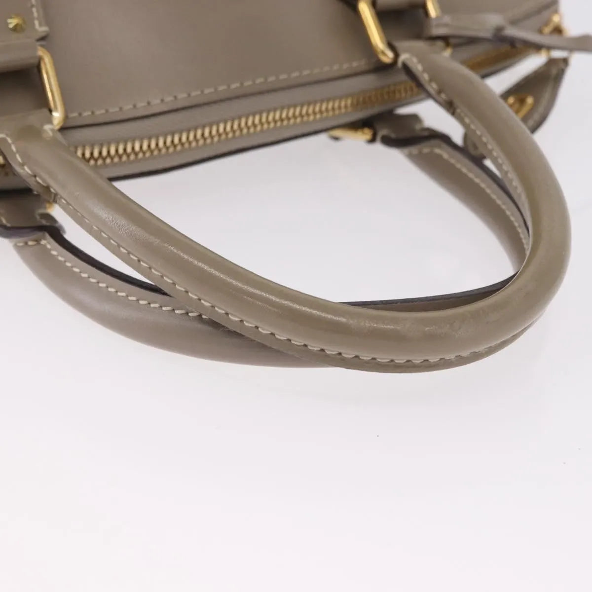 Louis Vuitton Suhali Lockit Leather, Gray, Leather, Handbag