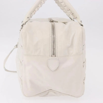 Balenciaga Matelasse Leather, White, Leather, Handbag