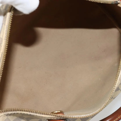 Louis Vuitton Speedy Damier, White, Canvas, Handbag