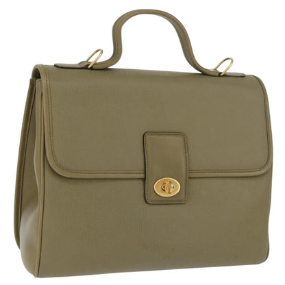Gucci Vintage Leather, Green, Leather, Handbag