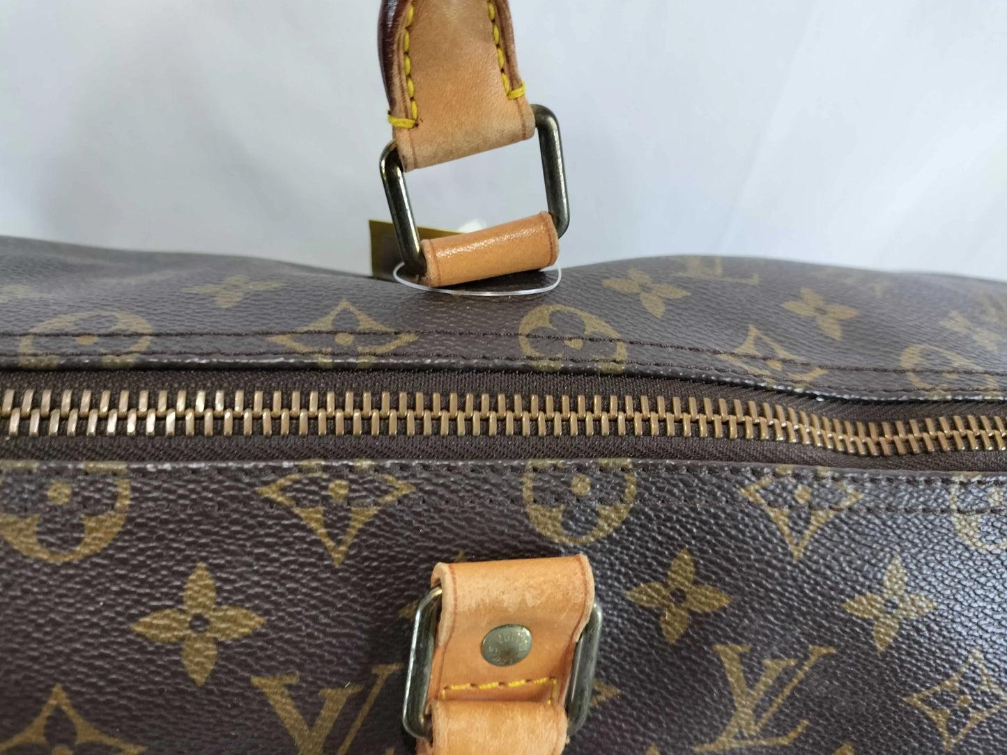 Louis Vuitton Keepall Monogram Canvas, Beige, Canvas, Travel Bag