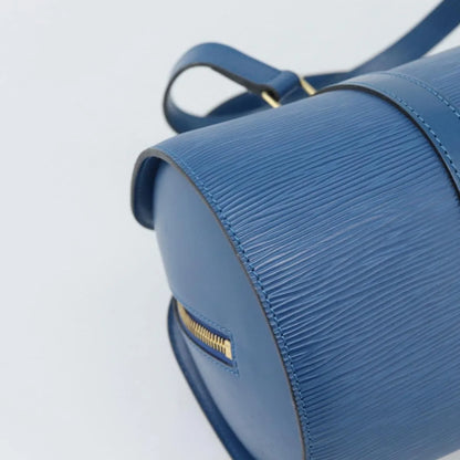 Louis Vuitton Soufflot Epi Leather, Blue, Leather, Handbag