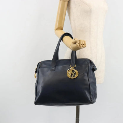 Christian Dior Vintage Leather, Navy, Leather, Handbag