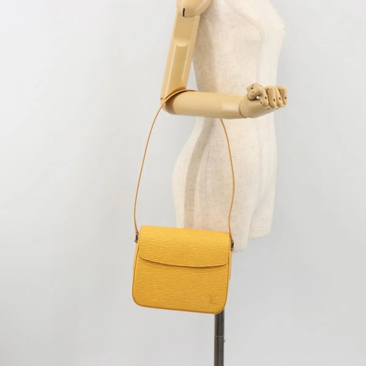 Louis Vuitton Buci Epi Leather, Yellow, Leather, Shoulder Bag