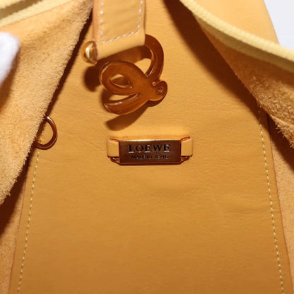 Loewe Anton Leather, Yellow, Leather, Backpack
