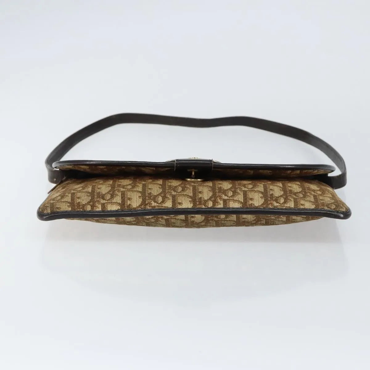 Christian Dior Vintage Trotter Canvas, Beige, Canvas, Shoulder Bag