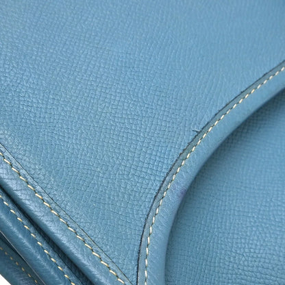 Hermes Evelyne Bag Gen II Clemence, Blue, Leather, Shoulder Bag