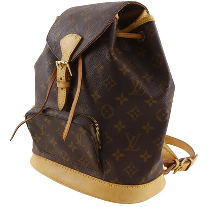 Louis Vuitton Montsouris Monogram, Brown, Canvas, Backpack