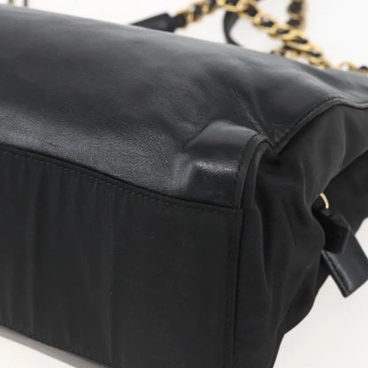 Prada Shoulder Leather, Black, Leather, Shoulder Bag