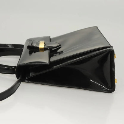 Salvatore Ferragamo Vintage Patent leather, Black, Patent Leather, Handbag