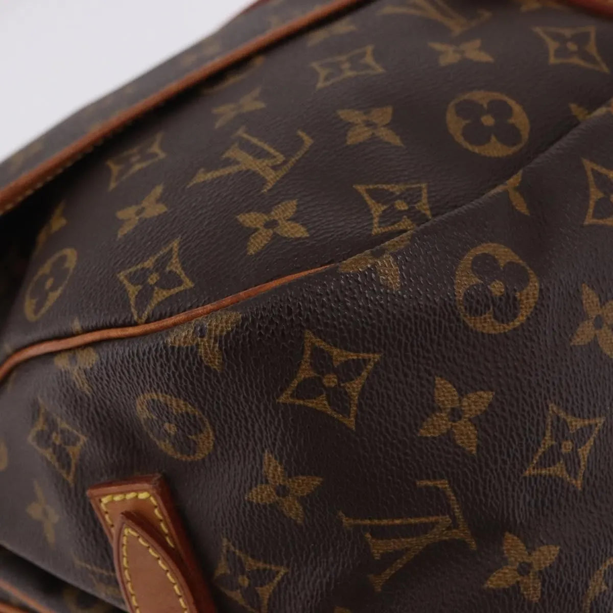 Louis Vuitton Saumur Monogram, Brown, Canvas, Shoulder Bag