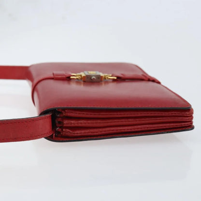 Celine Vintage Leather, Red, Leather, Shoulder Bag