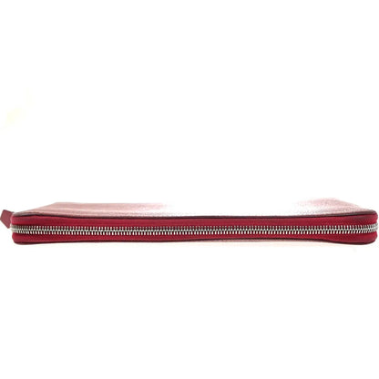Hermes Azap Zip Around Epsom, Red, Leather, Wallet