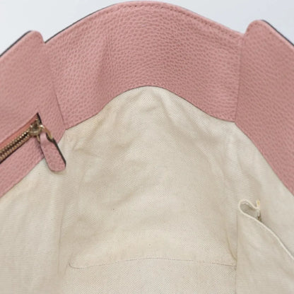 Gucci Swing Tote Leather, Gray, Leather, Tote Bag