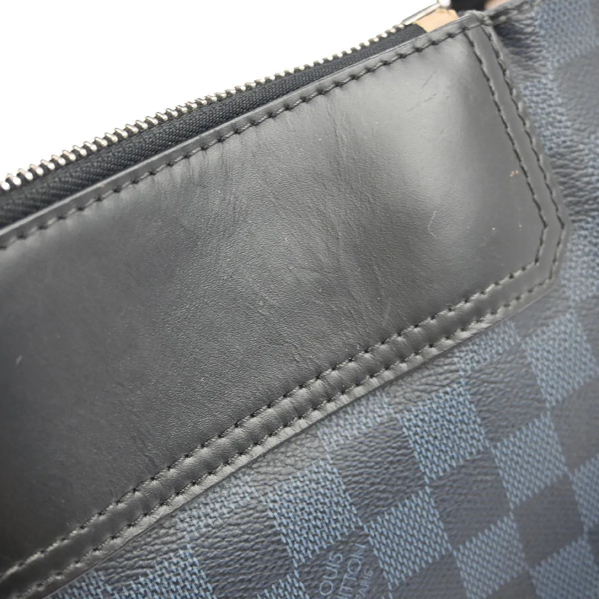 Louis Vuitton Greenwich Messenger Damier Cobalt, Black, Canvas, Shoulder Bag