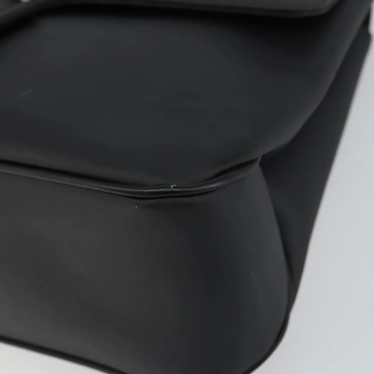 Salvatore Ferragamo Vala Leather, Black, Patent Leather, Shoulder Bag