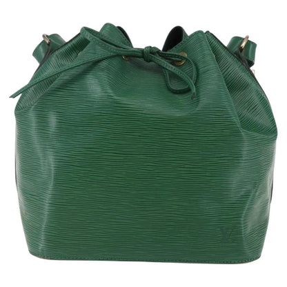 Louis Vuitton Petit Noe Epi Leather, Green, Leather, Shoulder Bag