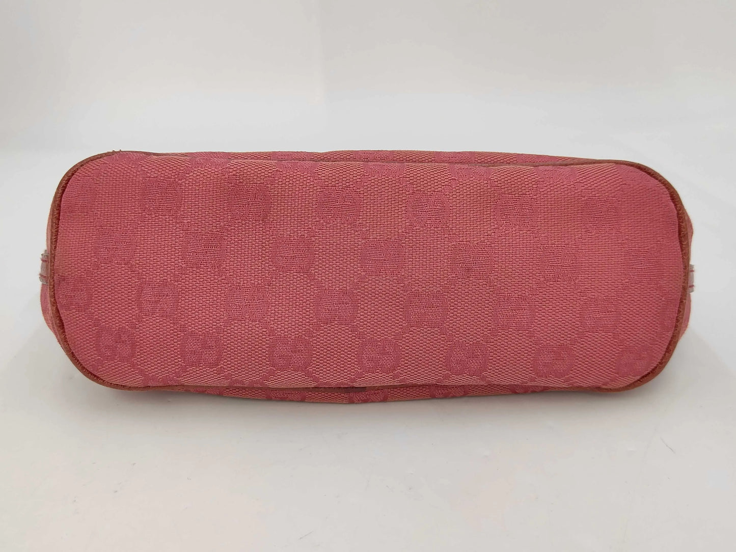 Gucci D-Ring Shoulder Bag (Outlet) GG Canvas, Pink, Canvas, Shoulder Bag