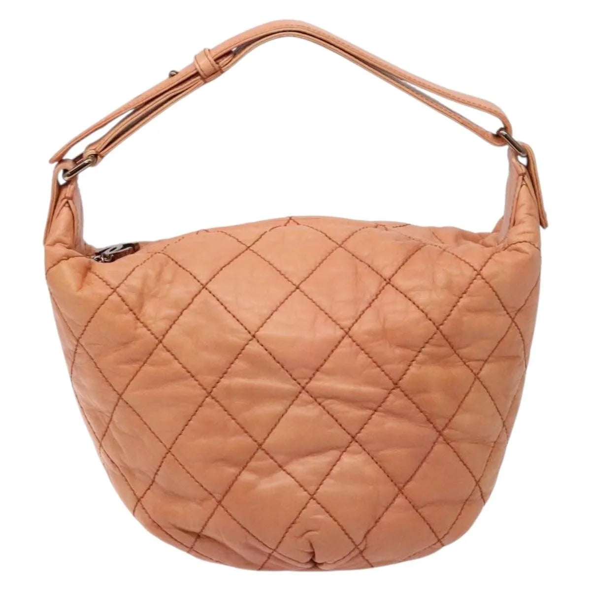 Chanel Cloudy Bundle Hobo Quilted Lambskin, Purple, Leather, Shoulder Bag