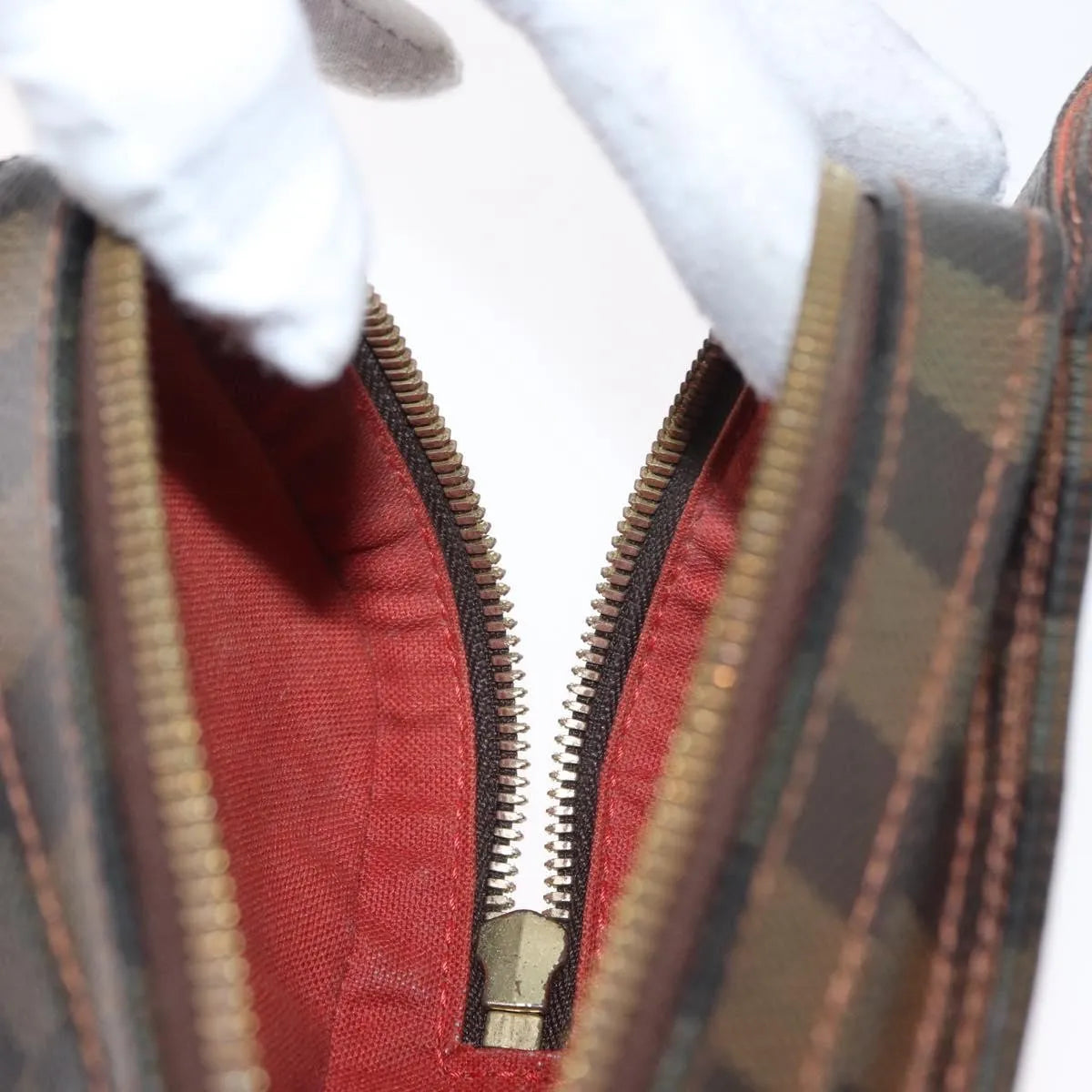 Louis Vuitton Geronimos Waist Damier, Brown, Canvas, Shoulder Bag