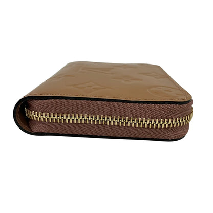 Louis Vuitton Zip Coin Purse Epi Leather, Brown, Patent Leather, Wallet