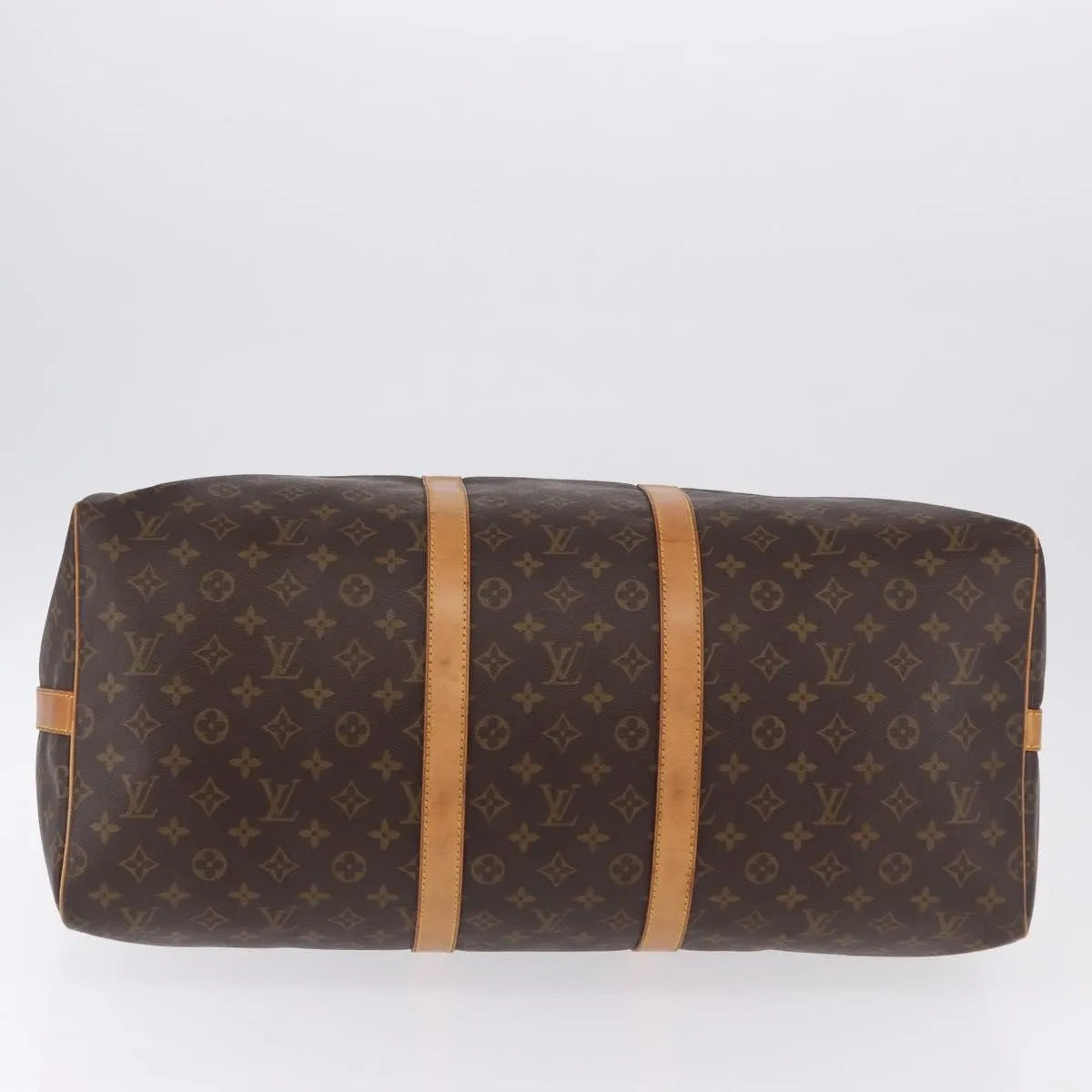 Louis Vuitton Keepall Bandoulière Monogram, Brown, Canvas, Travel Bag