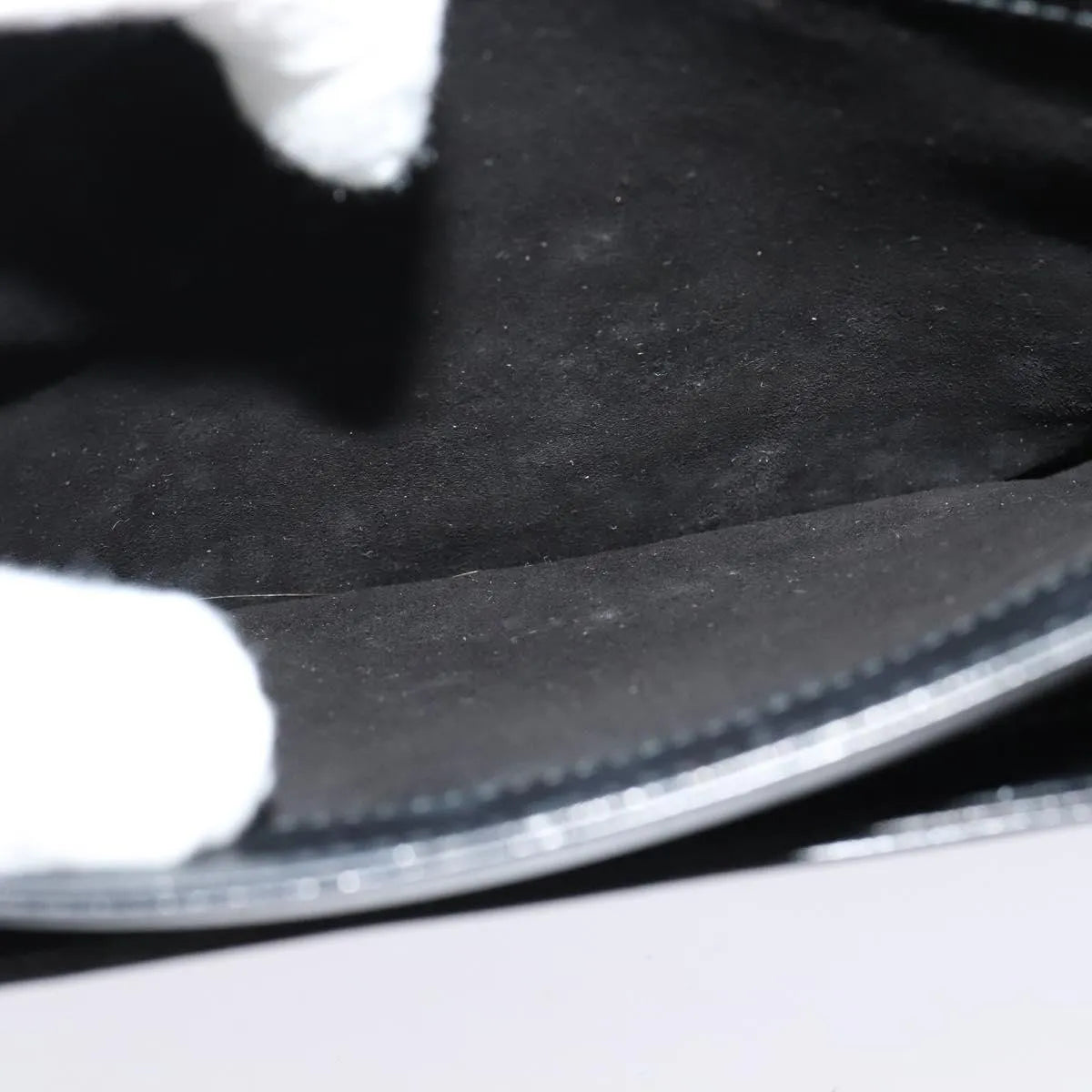 Gucci Vintage Flat Messenger Nylon and Leather, Black, Leather, Shoulder Bag