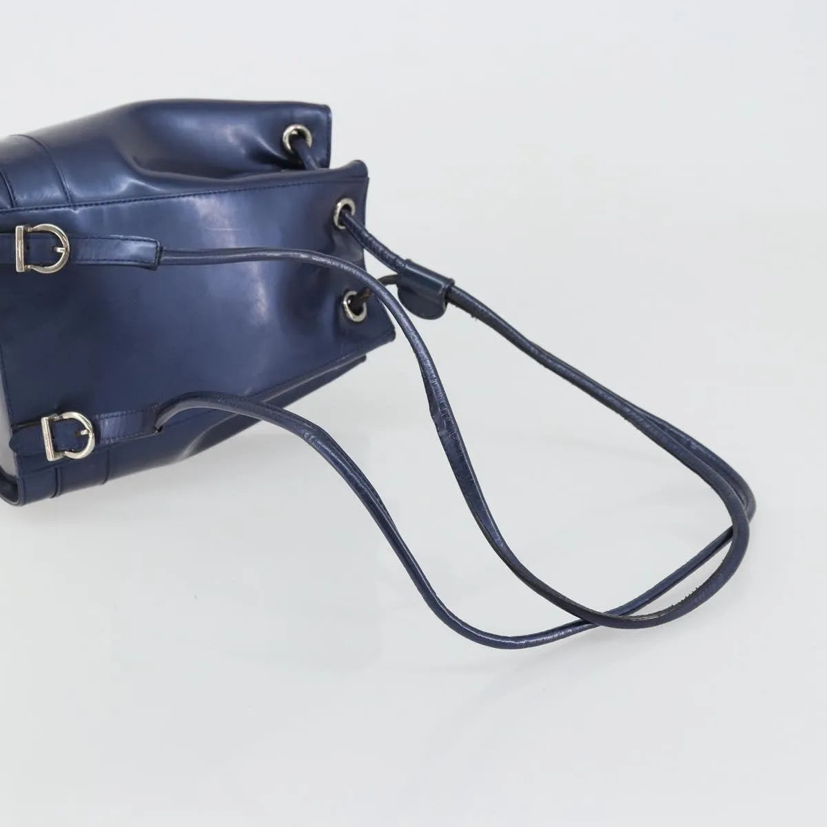 Salvatore Ferragamo Vala Patent Leather, Navy, Patent Leather, Backpack