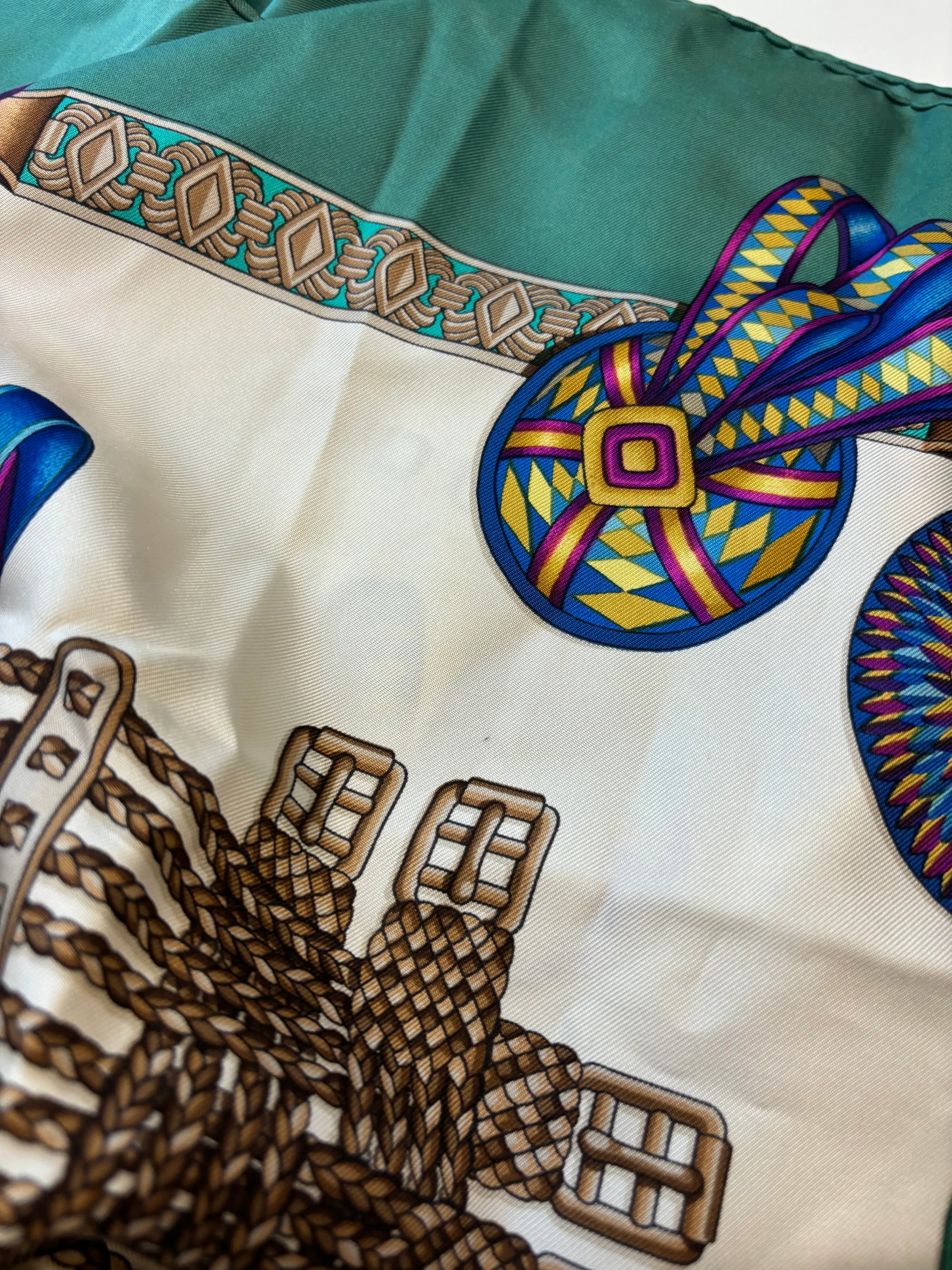 Hermes Carré 90 Silk multicolor, Multicolour, Silk, Scarf