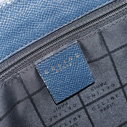 Celine Vintage Leather, Navy, Leather, Shoulder Bag