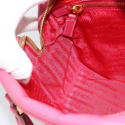 Prada Bauletto Saffiano Leather, Pink, Leather, Handbag