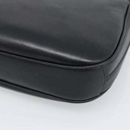 Gucci Vintage Horsebit Leather, Black, Leather, Shoulder Bag