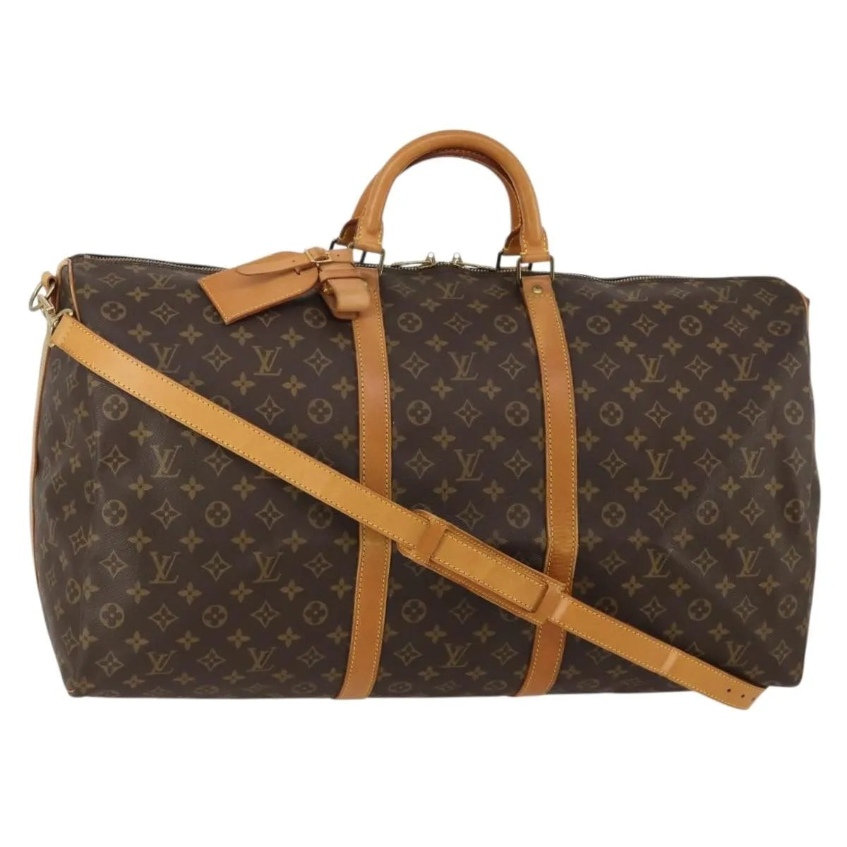 Louis Vuitton Keepall Bandouliere Monogram Canvas, Brown, Canvas, Travel Bag