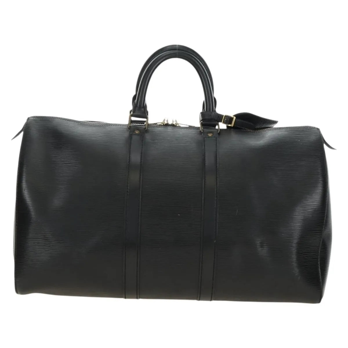 Louis Vuitton Keepall Epi Leather, Black, Leather, Travel Bag
