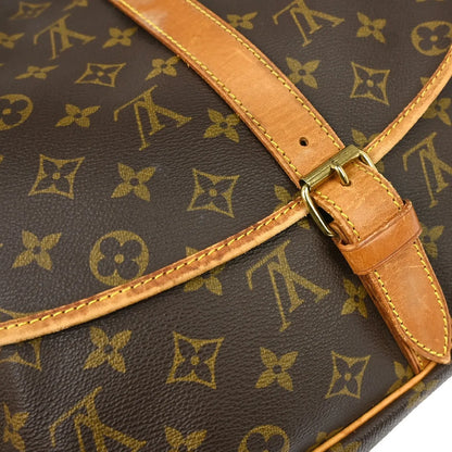Louis Vuitton Saumur Monogram, Brown, Canvas, Shoulder Bag