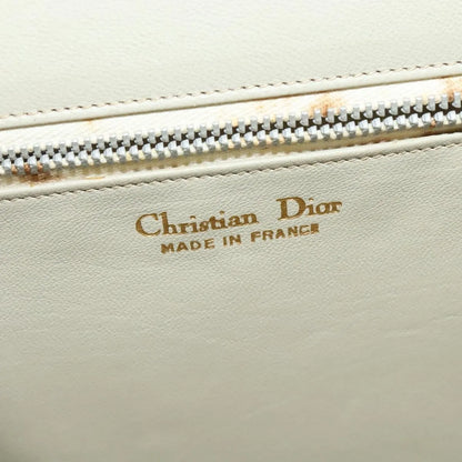 Christian Dior Vintage Leather, Beige, Leather, Shoulder Bag