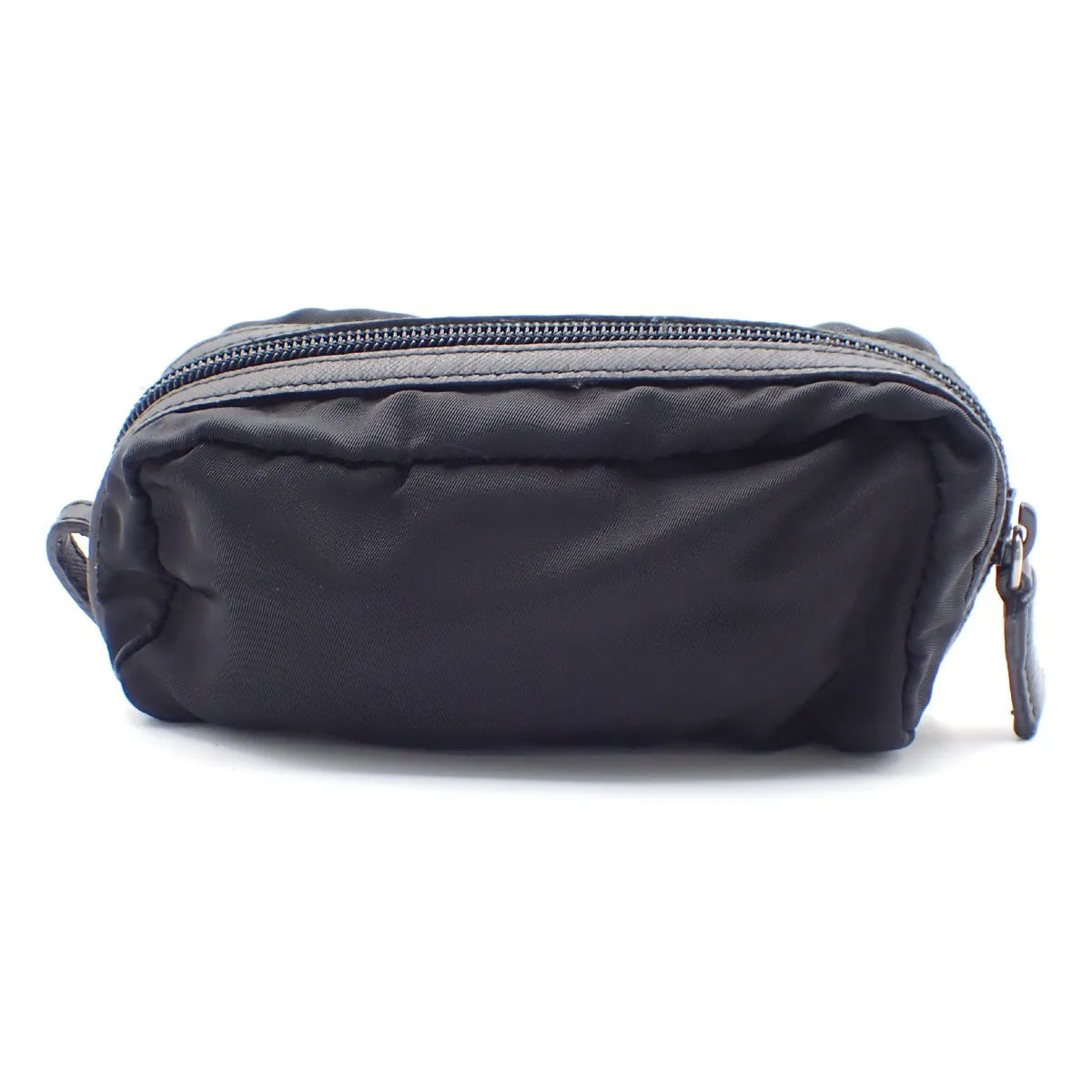 Prada Padded Zip Belt Tessuto, Black, Nylon, Clutch