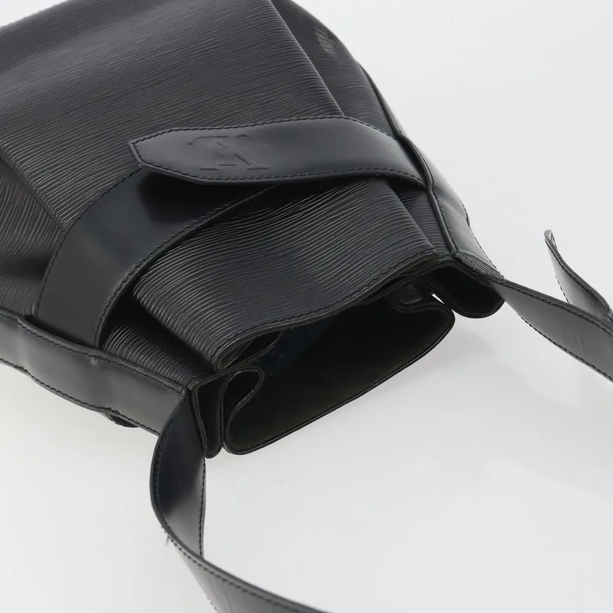 Louis Vuitton Vintage Sac d'Epaule Handbag Epi, Black, Leather, Shoulder Bag