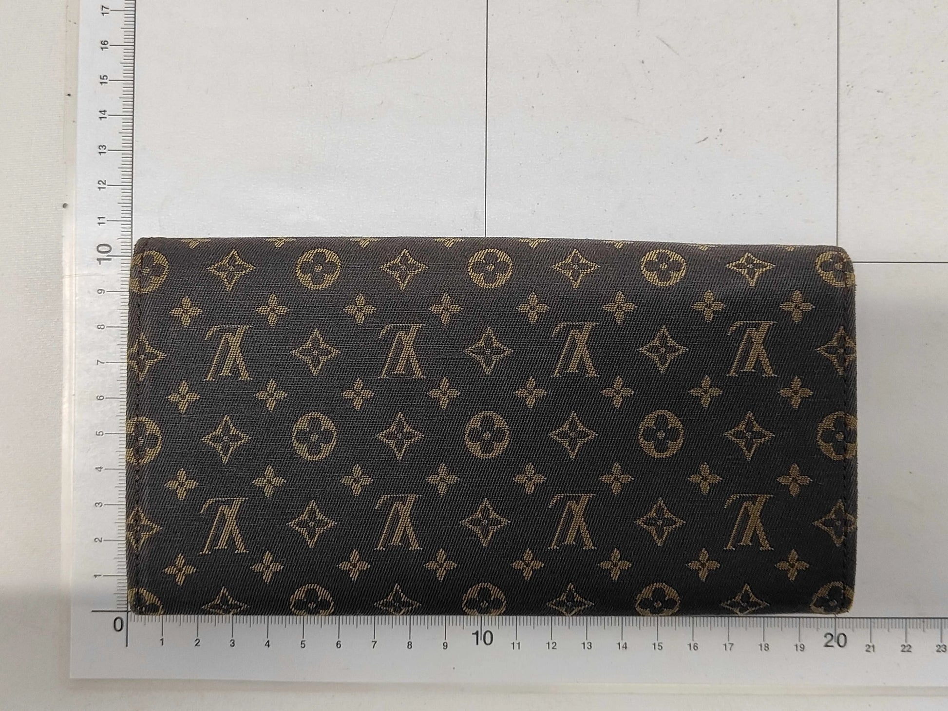 Louis Vuitton Vintage Sarah Monogram Idylle, Brown, Linen, Wallet