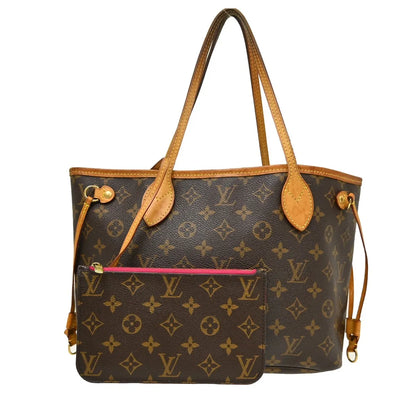 Louis Vuitton Neverfull Monogram, Brown, Canvas, Tote Bag