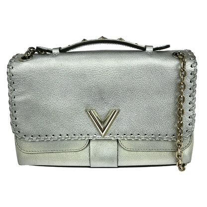 Louis Vuitton Very Chain Monogram Leather, Silver, Leather, Handbag