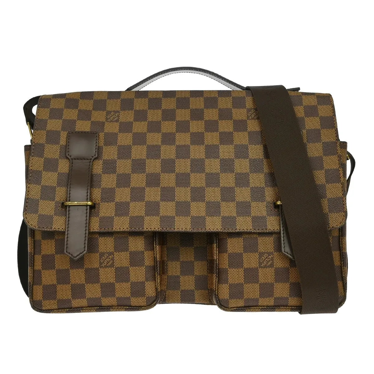 Louis Vuitton Broadway Damier, Brown, Canvas, Handbag