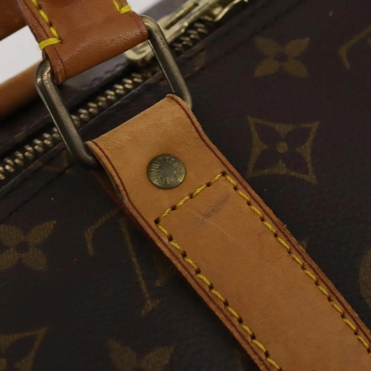 Louis Vuitton Keepall Bandoulière Canvas, Brown, Canvas, Travel Bag