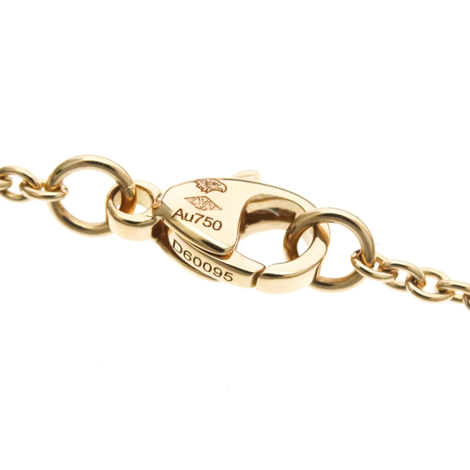 Louis Vuitton Color Blossom Medallion Pendant 18K Rose Gold with Mother of Pearl and Diamond, Gold, Pink Gold, Necklace