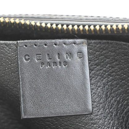 Celine Vintage Toiletry Macadam Coated Canvas, Brown, Canvas, Clutch